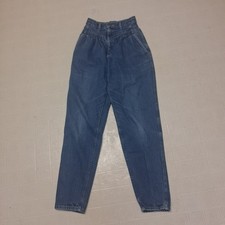 Vintage Lee High Waist Mom Jeans USA Made 100 Cotton 90s Blue Denim