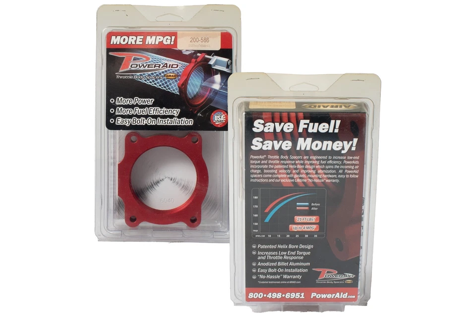 Espaciador de carrocería del acelerador AirAid apto para Chevrolet GMC Isuzu L6 2002-09 4,2 L parte 200-586 Foto 2 de 4