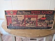 VINTAGE ROY ROGERS RANCH SET WITH BOX AND FIGURES AS FOUND-INCOMPLETE-CLEAN