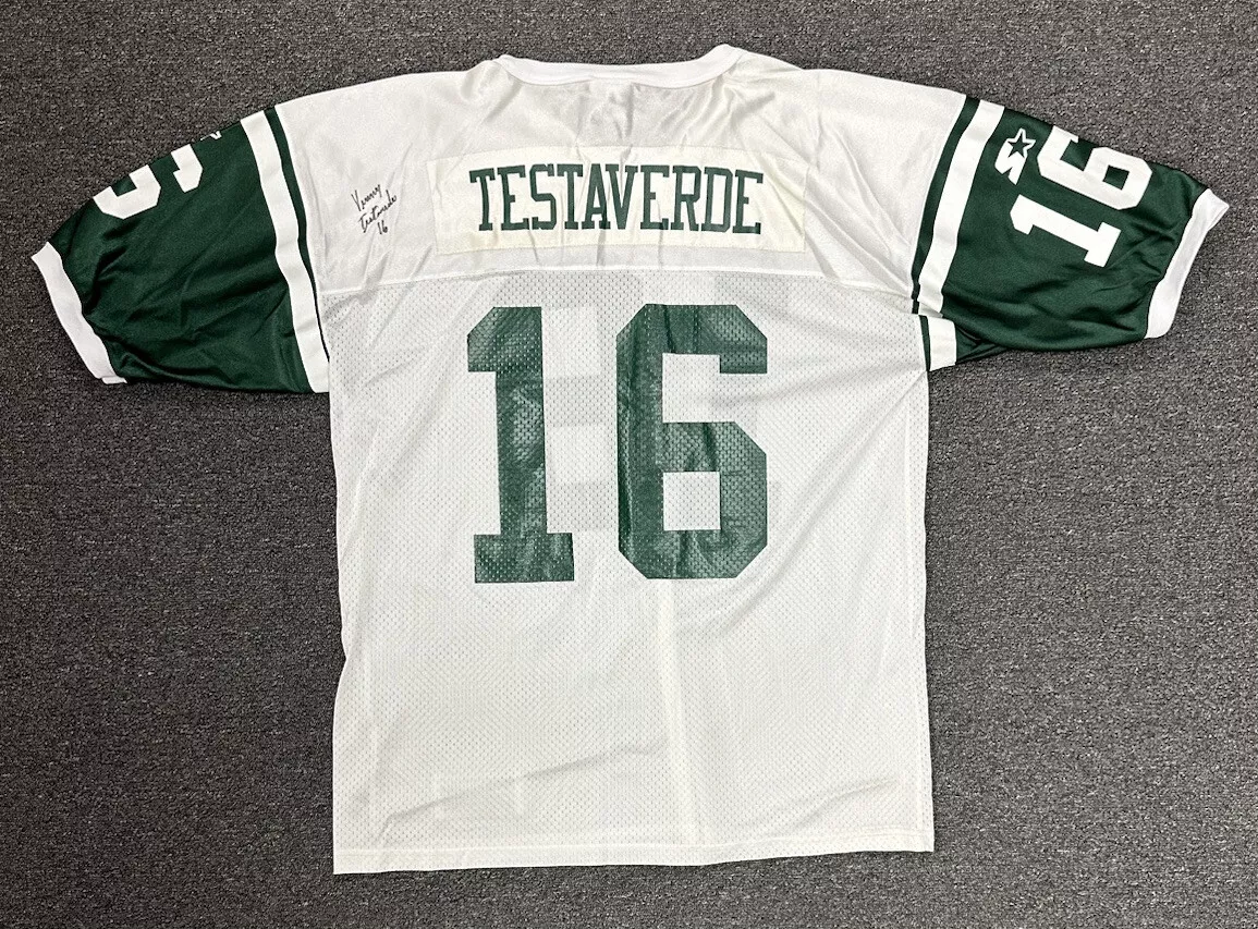Vinny Testaverde #16 New York Jets SIGNED NFL Football Jersey w