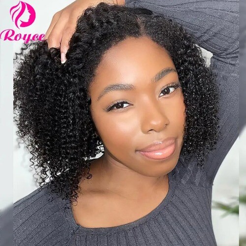 Pelucas de cabello humano bob corto rizado rizado 13x4 peluca frontal de encaje Remy cierre 4x4 - Imagen 13 de 24