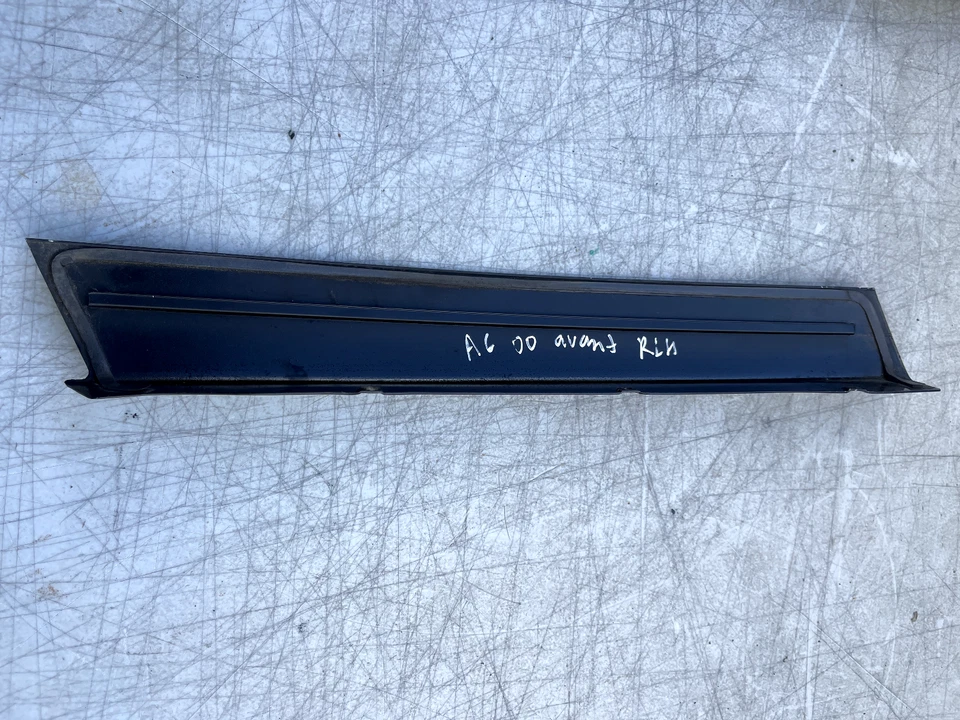 2000 AUDI A6 QUARTO TRASEIRO EXTERIOR PILAR APLIQUE ACABAMENTO FAIXA MOLDURA ESQUERDA FABRICANTE DE EQUIPAMENTO ORIGINAL - Imagem 4 de 4