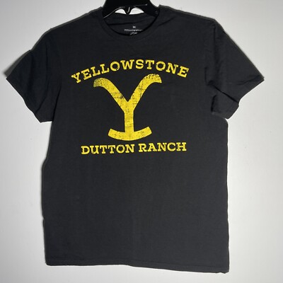 Yellowstone TV Show Dutton Ranch Mens T-Shirt Color Black Size