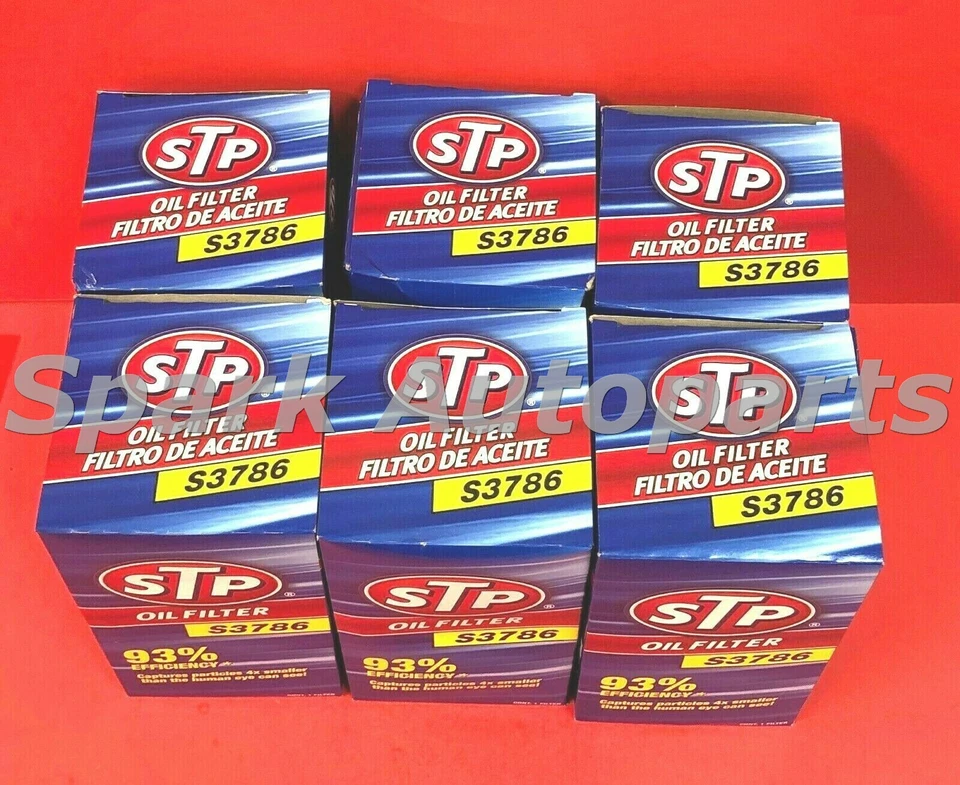 LOT OF 6 STP S3786 Engine Oil Filter FOR FORD 7.3L Powerstroke DIESEL PH3786 Foto 3 de 4