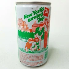 7up "America's Turning 7up" Soda Pop Can - Vintage 1979 - New York