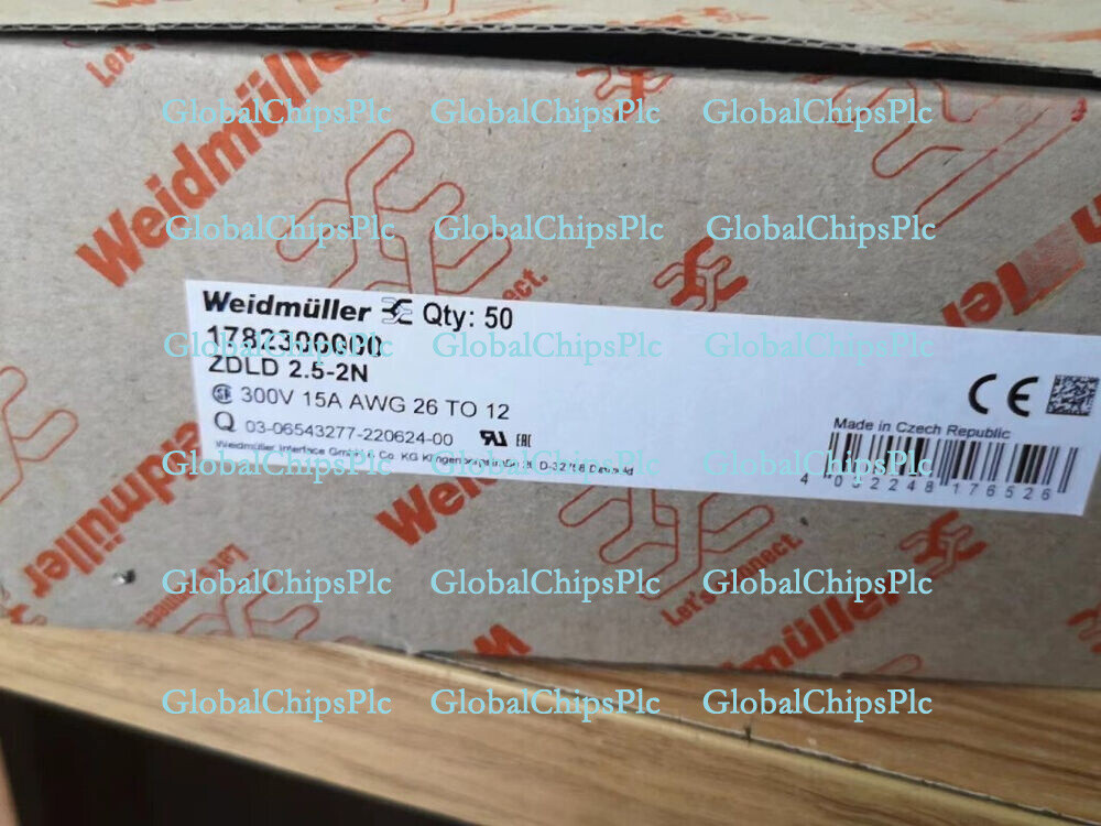 50pcs Weidmuller ZDLD 2.5-2N 1782300000 Connecting terminal