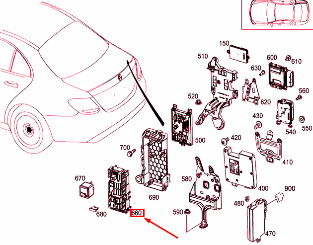 MERCEDES-BENZ E W213 Fuse Box Relay Unit A2139068801