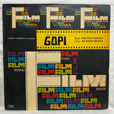 Gopi LP Record Kalyanji Anandji 1970 Bollywood Vinyl Hindi Movie Ost Indian VG+