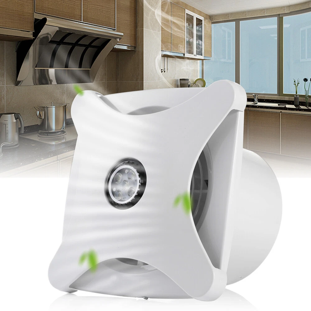 Bathroom Ceiling Ventilation Fan With LED Light Air Vent Exhaust Bath  Toilet 28W | eBay