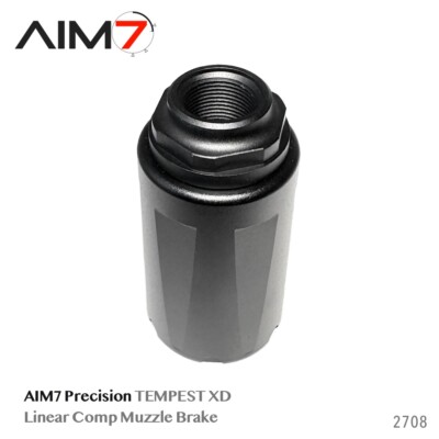 AIM7 Precision TEMPEST XD Linear Comp Muzzle Brake 223, 30CAL, 9MM