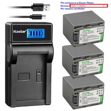 Kastar Battery LCD USB Charger for Sony NP-FP90 NP-FP91 Sony DCR-DVD505 DVD505