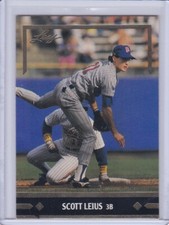 Scott Leius 1991 Leaf Gold Leaf Rookies Baseball Card BC1 Grade NMMT