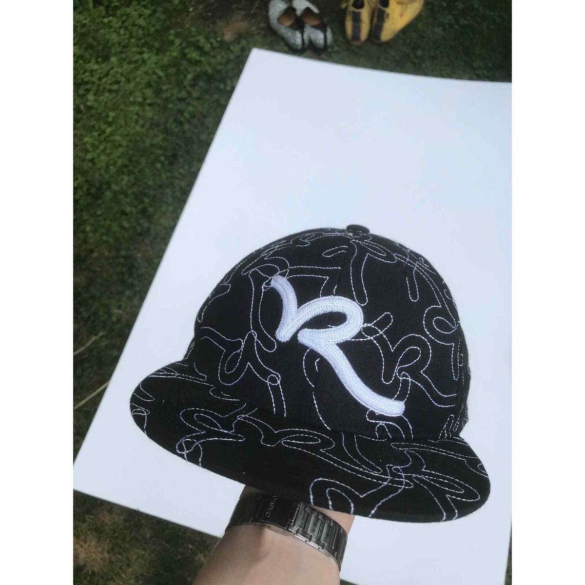 Vintage Rocawear Fitted Cap 00s Y2K Hat 1/2