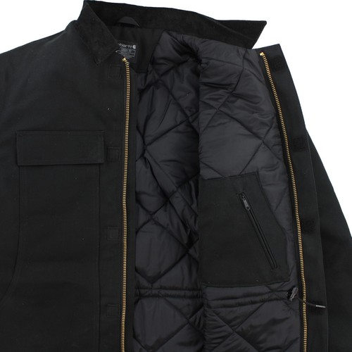 Carhartt Men's Work Jacket, Loose Fit Insulated Heavy Duty Coat, Large Black - Picture 3 of 7
