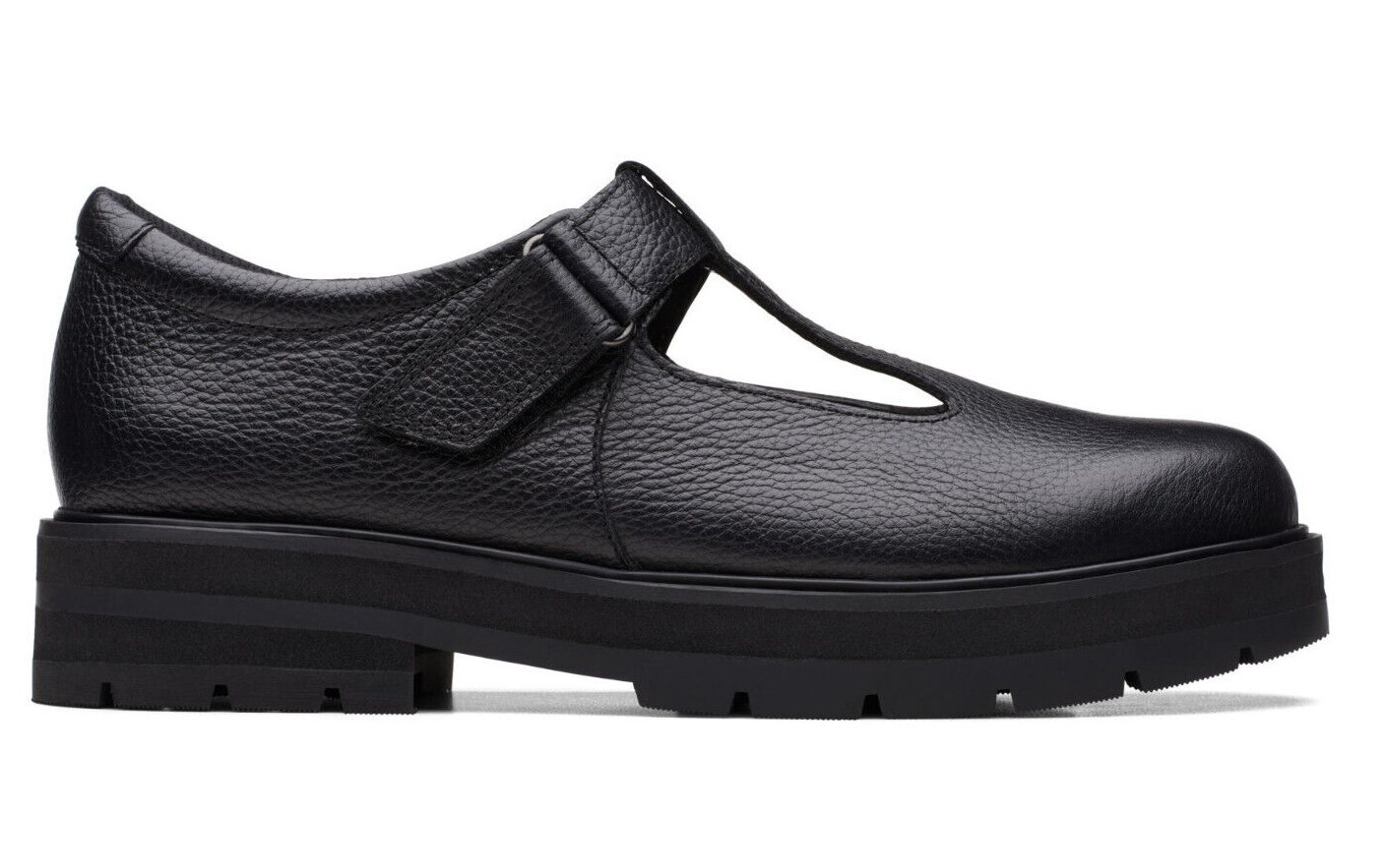 GIRLS CLARKS BLACK LEATHER SHOES PRAGUE BRILL eBay