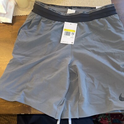 Nike Men's Dri-FIT Flex Rep Pro Collection Training DD1700-068 Grey/Black Sz S