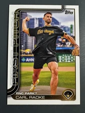 2025 Topps Series 1 #FP-6 Carl Radke FIRST PITCH Pittsburgh Pirates