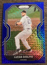 2021 Panini Prizm Lucas Giolito #216 Blue Mojo Parallel /199 White Sox! #5179