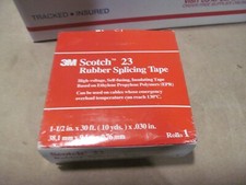 5- SCOTCH 23 RUBBER SPLICING TAPE 1-1/2" X 30 FT. B-258