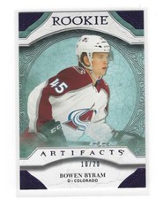 BOWEN BYRAM 2020-21 UD ARTIFACTS ROOKIE PURPLE PARALLEL 10/20 #179! AVALANCHE!