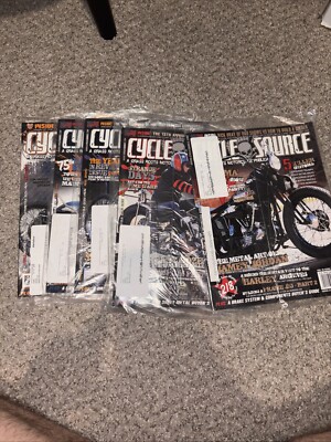cycle source magazine Lot Of 5 New Sealed