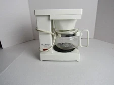 Mr Coffee VL4 White Automatic Drip Coffee Maker Four Cups Works