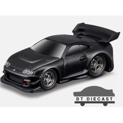 希少　MUSCLE MACHINES　80 SUPRA 　JDM　USDM Maisto 1:64 Black Muscle JDM Supra MK4 A80 Sports Model Diecast