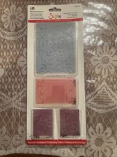 Sizzix Textured Impressions Embossing Folders ORNATE FLOWERS FRAME SET 4 Folders