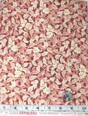 Tuscan Wildflower Peggy Toole 1.75yd Robert Kaufman #6247 Gold Accents Cotton