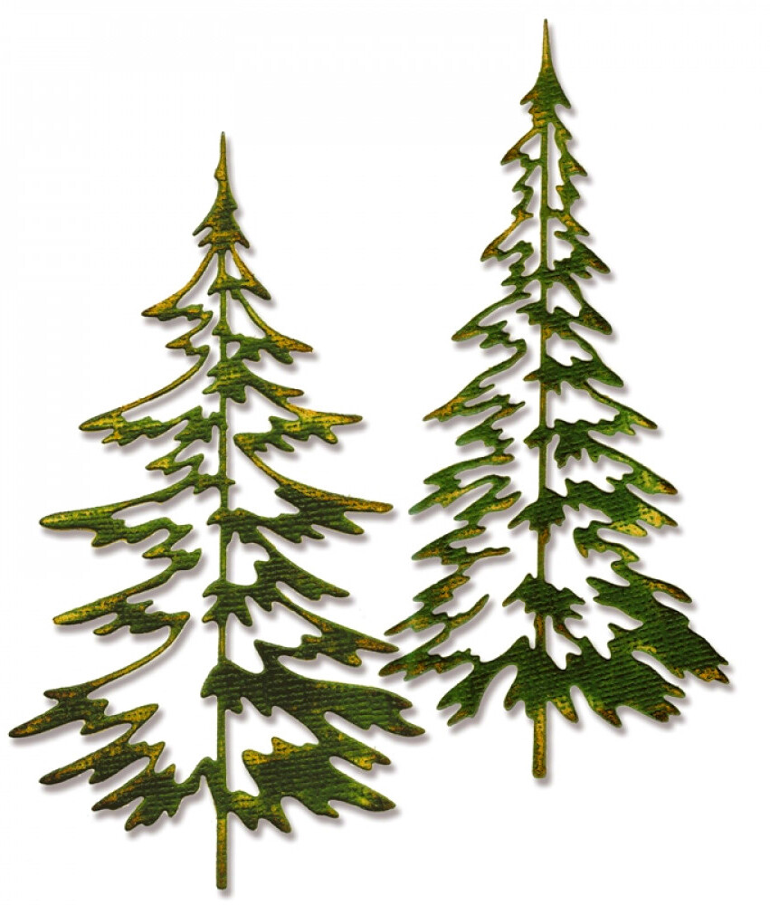 Sizzix Thinlits Woodlands 2pc #660978 Retail $15.99 designer Tim