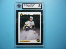 1991/92 UPPER DECK U.D. FRENCH HOCKEY CARD 42 JAROMIR JAGR ALL ROOKIE TEAM KSA 8