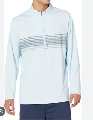 Read! Travis Mathew sz XXL men half zip performance pullover blue blanket