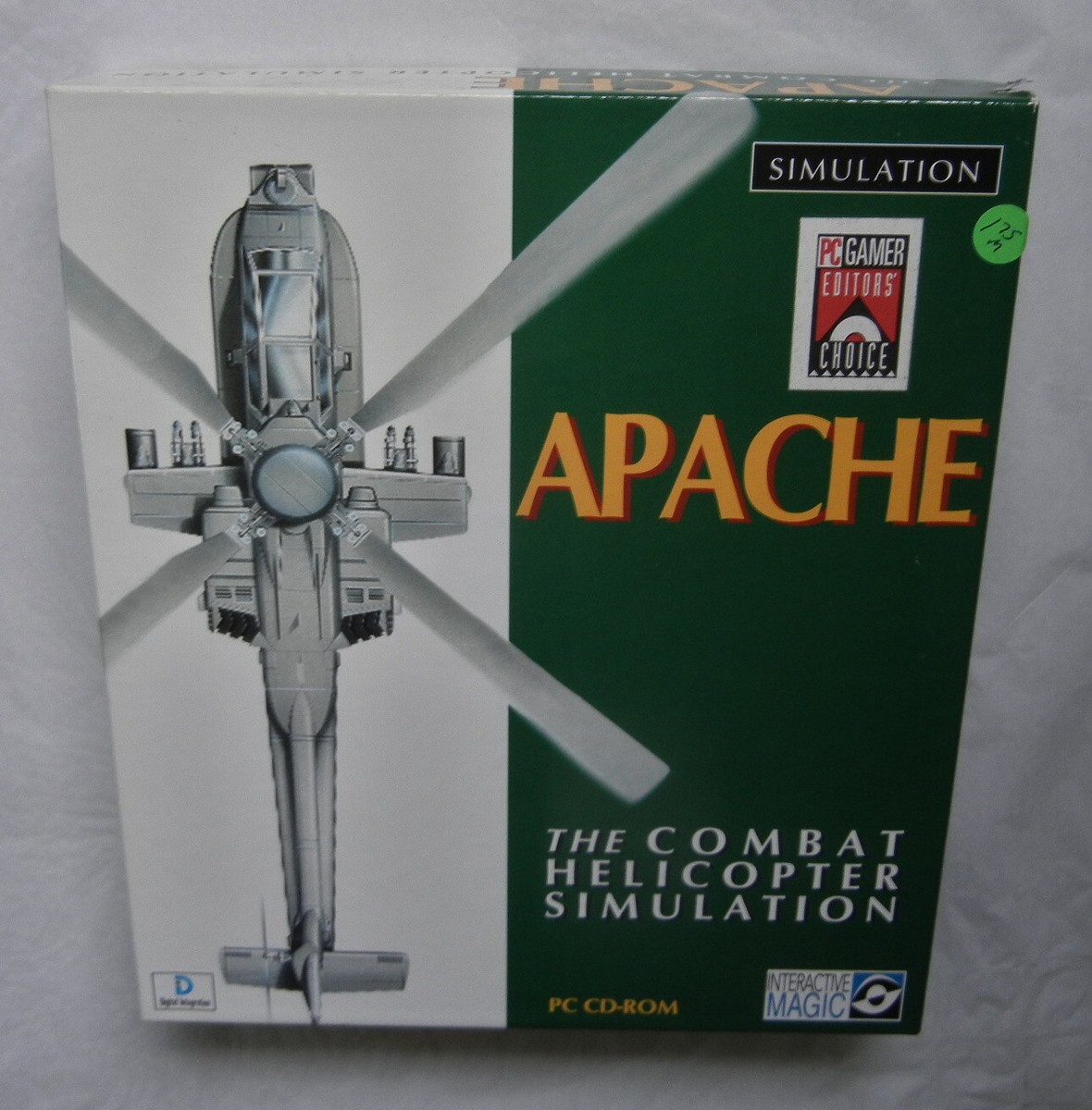 その他 APACHE THE COMBAT HELICOPTER SIMULATION Vintage Apache The Combat Helicopter Simulator (PC, 1995) - Big