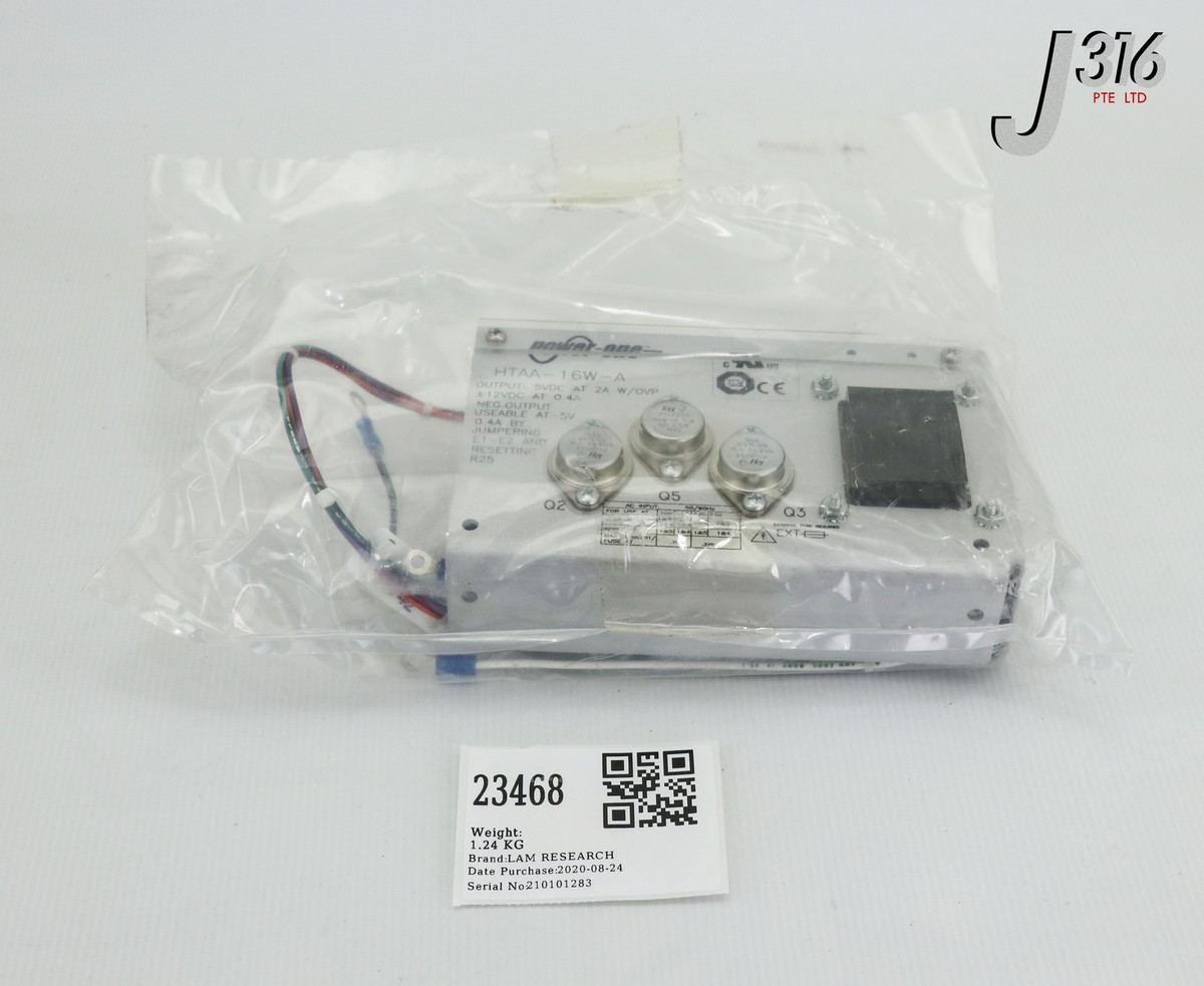 23468 LAM RESEARCH POWER-ONE PS, OUTPUT 5VDC, HTAA-16W-A (NEW) 853