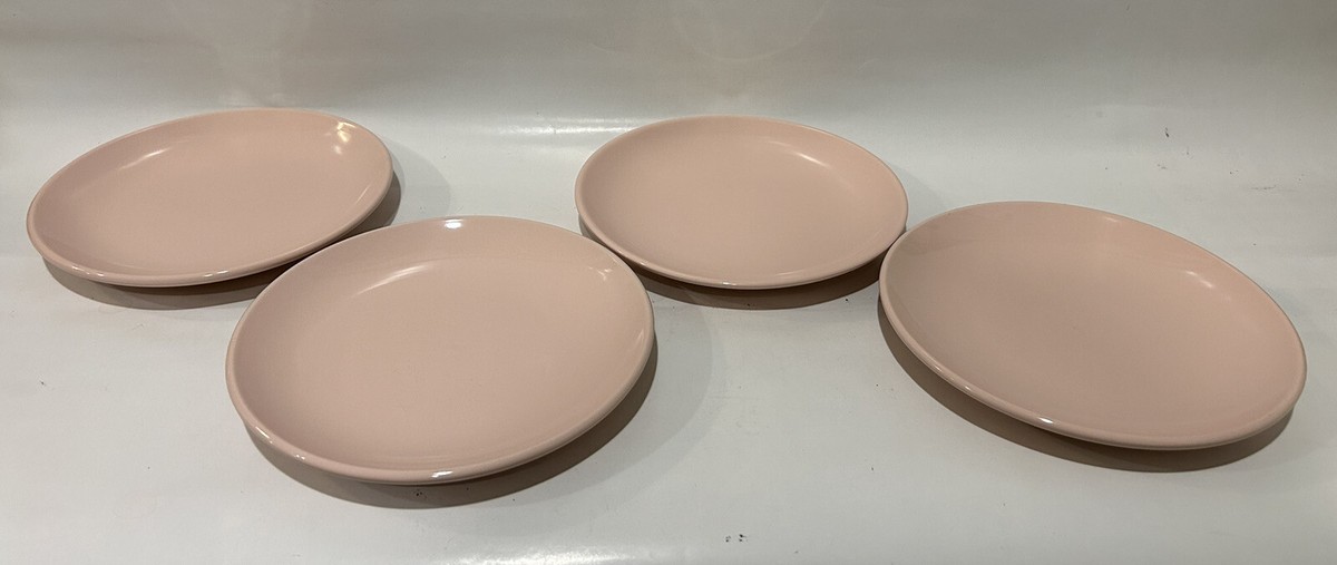 Project 62 Stoneware 8” Plates Dessert Salad Tea Target Pink Set Of 
