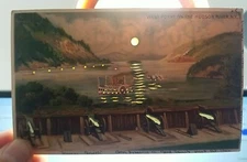 1907 West Point On the Hudson River NY, New York Hold to Light HTL