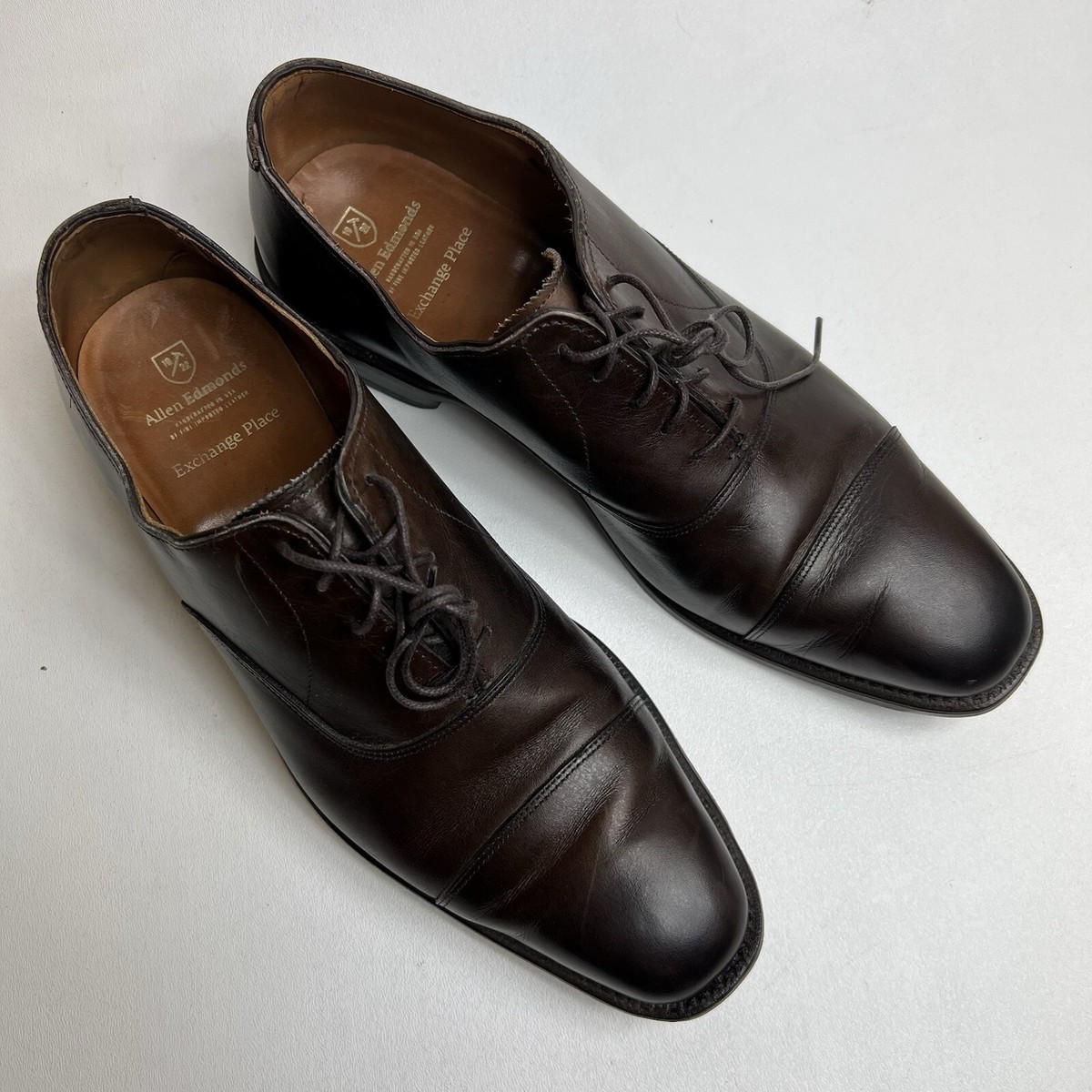 Allen Edmonds Cap Toe Oxford Exchange Place Brown Leather  display picture 2