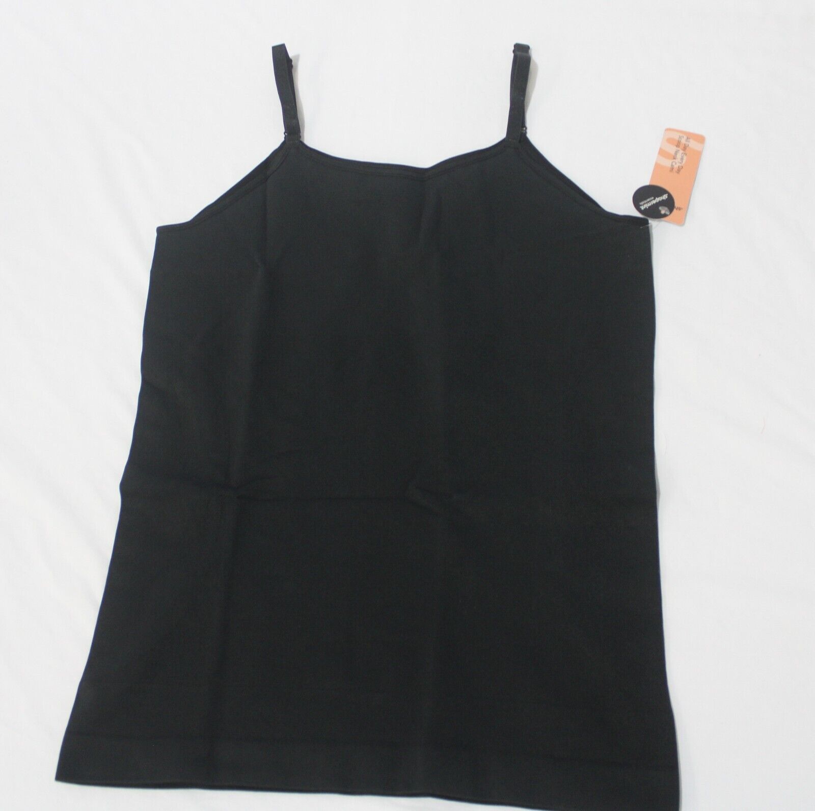 Shapermint Essentials All Day Every Day Scoop Neck Cami in Black Size XL  for sale online