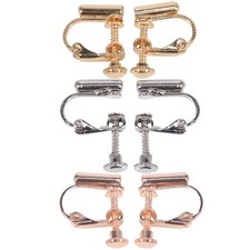 3 Pairs of No Piercings DIY Earclip Changer Earclip Adjustable Screw