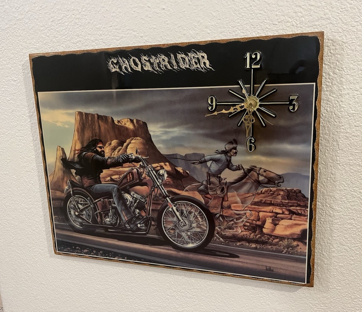 David Mann ハーレー イージーライダー ビンテージ 掛け時計 Harley