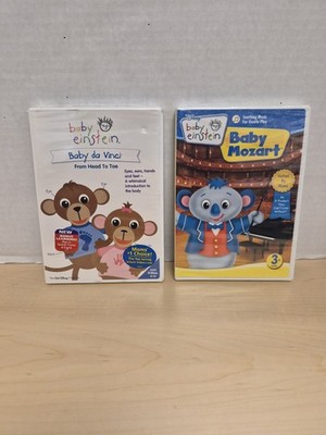 Baby Einstein Set Of 2 / Baby Da Binci/Baby Mozart DVDs Songs Music Learning
