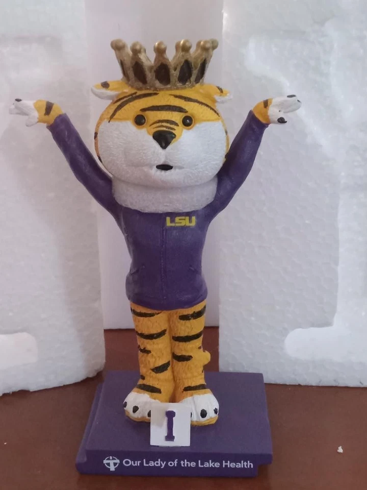 2026 LSU MIKE THE TIGER BOBBLEHEAD GYMNASTICS 👑 NEW IN BOX - Image 1 of 1