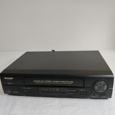 Sharp VC-H800U VHS VCR Video Cassette Recorder 4 Head Hi-Fi Tested, No Remote.