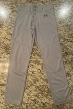 Under Armour Youth Unisex Baseball/Softball Pants Gray Size YLG