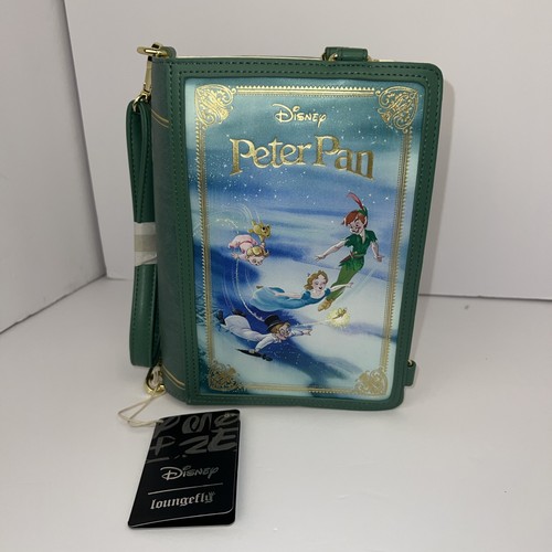 Loungefly Disney Book Series Purse Peter Pan Tinkerbell Convert To Backpack RARE