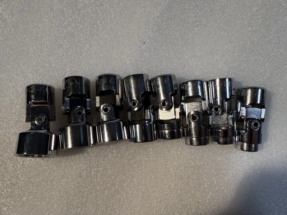 "Juego de enchufes giratorios vintage EASCO - KD Tools hechas en EE. UU. 3/8"" (8)" Foto 4 de 4