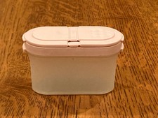 Tupperware Modular Mates Spice Shaker (Pink Lid) Vintage USA Made (1843 & 1844)