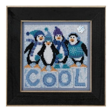 Mill Hill Cool Quartet Winter Penguins Buttons and Beads Beaded Cross Stitch Kit