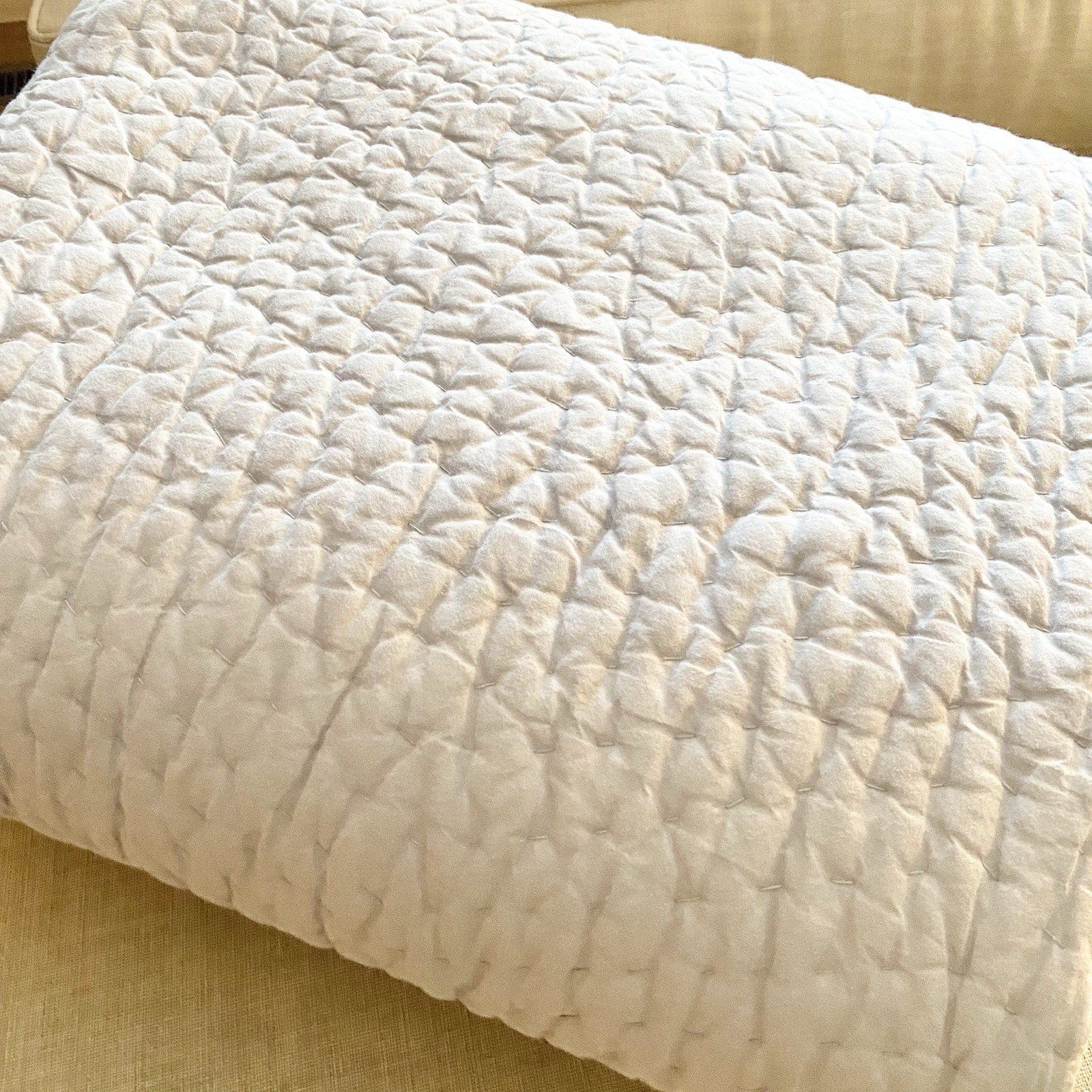 The Company Store Twin Gray/Silver Quilt Teen Kids Room Bedding Quality Decor