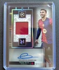 World Cup Final Goal Ferran Torres Autographed Patch Card